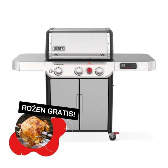Grill gazowy Weber Genesis SX-325s Stainles Steel (35500033) ⭐️ GRATIS! Rożen do grilla --- CERTYFIKOWANY PARTNER Weber WORLD