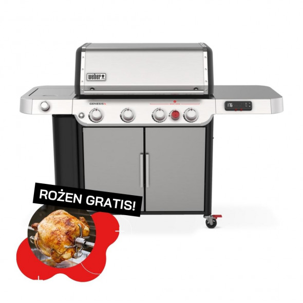 Grill gazowy Weber Genesis SX-435 Stainles Steel (36600033) ⭐️ GRATIS! Rożen do grilla --- CERTYFIKOWANY PARTNER Weber WORLD