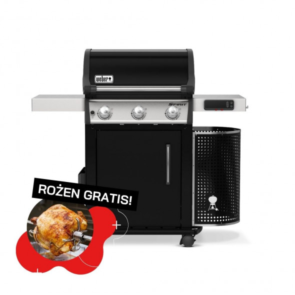 Grill gazowy Weber Spirit EPX-315 Premium GBS, Czarny (46512533) ⭐️ GRATIS! Rożen do grilla --- CERTYFIKOWANY PARTNER Weber WORLD