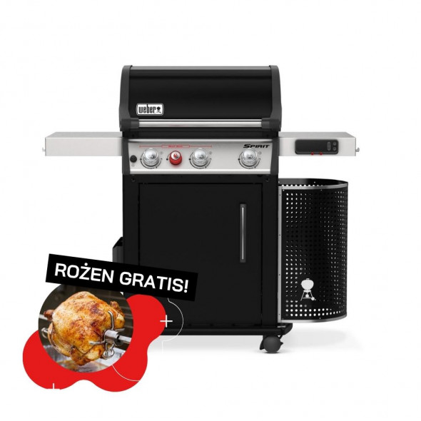 Grill gazowy Weber Spirit EPX-325S Premium GBS, Czarny (46713533) ⭐️ GRATIS! Rożen do grilla --- CERTYFIKOWANY PARTNER Weber WORLD