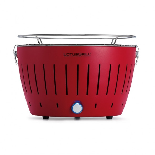 Grill węglowy LotusGrill Standard czerwony --- OFICJALNY SKLEP LotusGrill