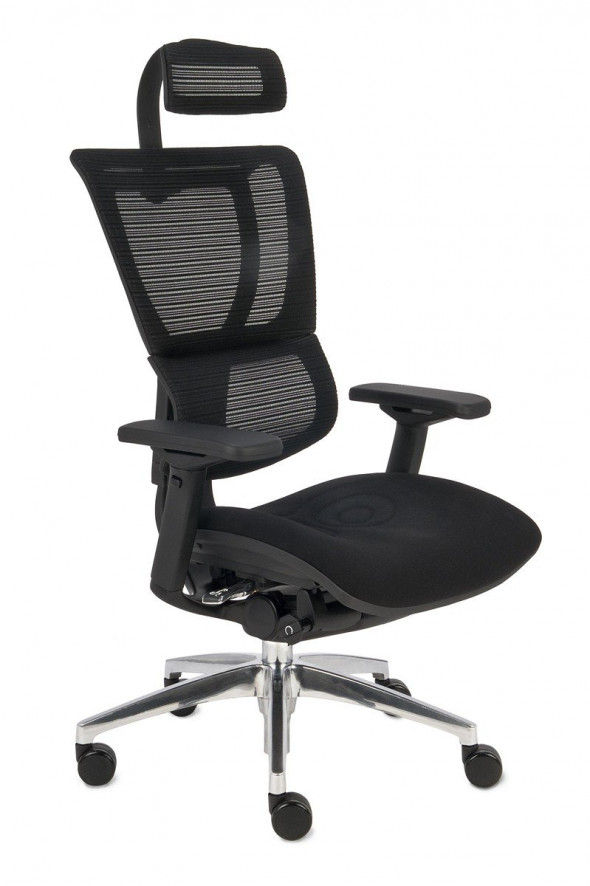 Grospol Fotel biurowy Ioo BT czarny / czarny (KMD31) --- OFICJALNY SKLEP Grospol