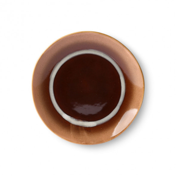 HKliving Talerz deserowy ceramiczny 70S: Tornado (zestaw 2 szt.)  --- OFICJALNY SKLEP HKliving