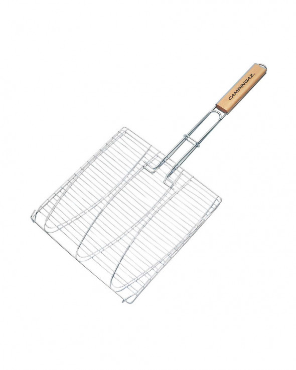 Ruszt do grillowania 3 ryb z drewnianą rękojeścią Campingaz (205630) --- OFICJALNY SKLEP Campingaz