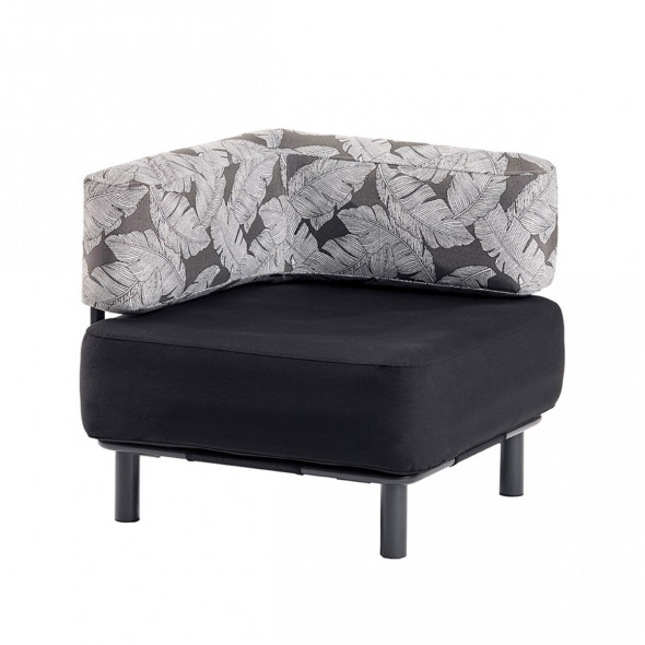 Siedzisko modułowe ONE BAR Element 1 czarny / węglowa palma --- OFICJALNY SKLEP ONE BAR