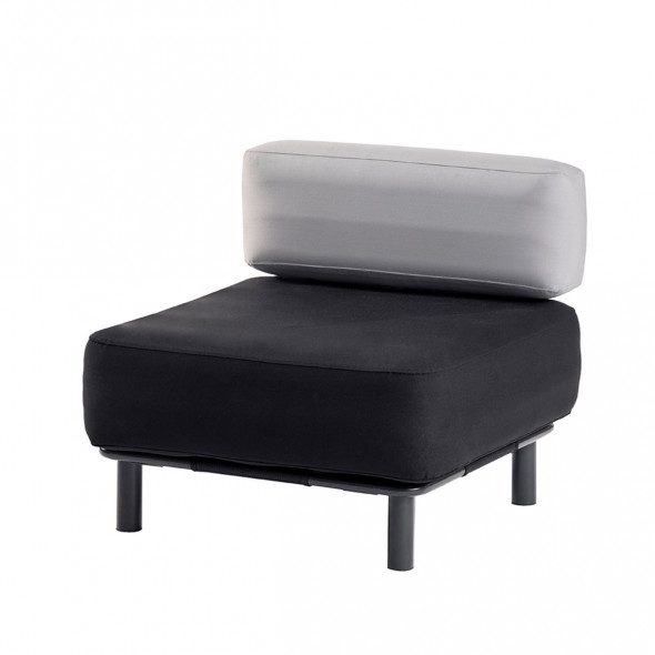 Siedzisko modułowe ONE BAR Element 2 czarny / szary --- OFICJALNY SKLEP ONE BAR