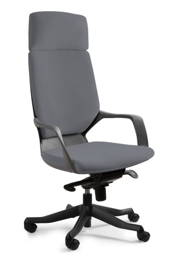 UNIQUE fotel biurowy APOLLO czarny/ciemny szary, 18 KOLORÓW (W-909B) --- OFICJALNY SKLEP Unique