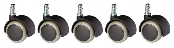 Unique Kółka miękkie do foteli biurowych 50 mm - 5 szt. - CPU-50 (CT-04) --- OFICJALNY SKLEP Unique