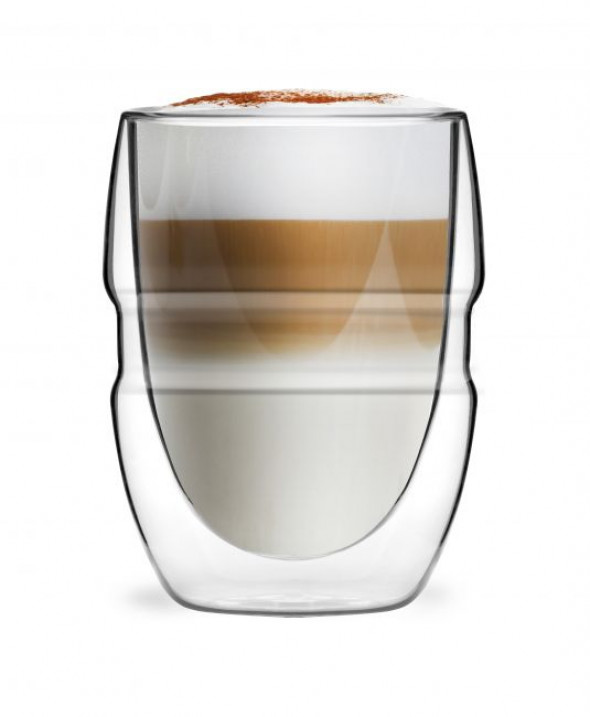 Vialli Design Komplet 2 szklanek z podwójną ścianką 300ml Sferico --- OFICJALNY SKLEP Vialli Design