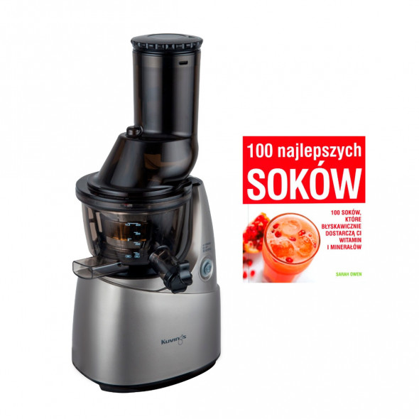 Wyciskarka wolnoobrotowa do soków Kuvings B6000 PLUS srebrna + książka 100 soków --- OFICJALNY SKLEP Kuvings