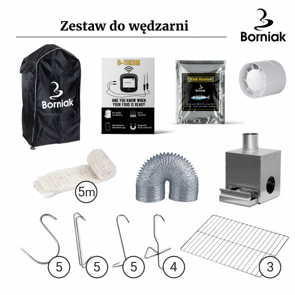 Zestaw do wędzarni ZSS-150 Borniak --- OFICJALNY SKLEP Borniak