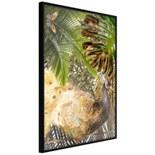 Plakat - Bajkowy paw w dżungli