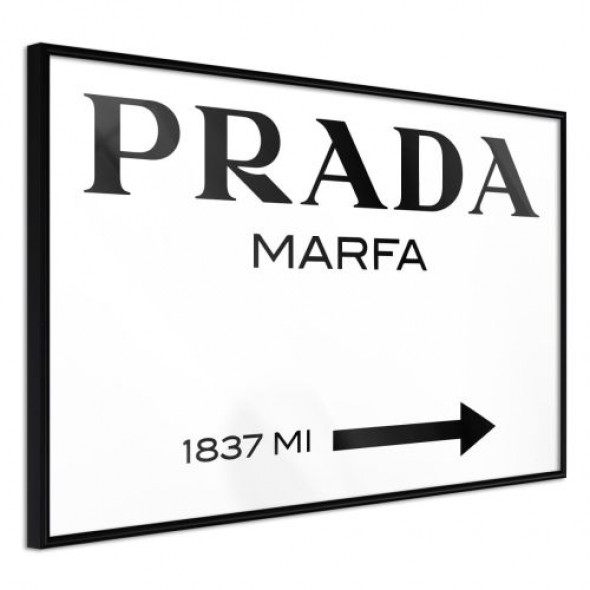 Plakat - Prada (biały)