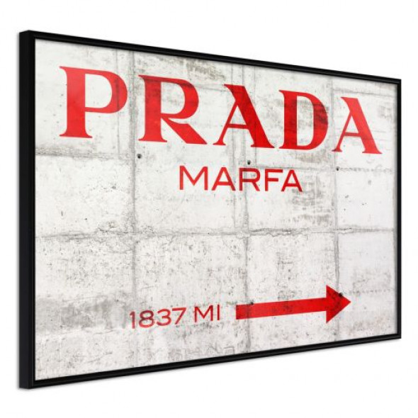 Plakat - Prada (czerwony)