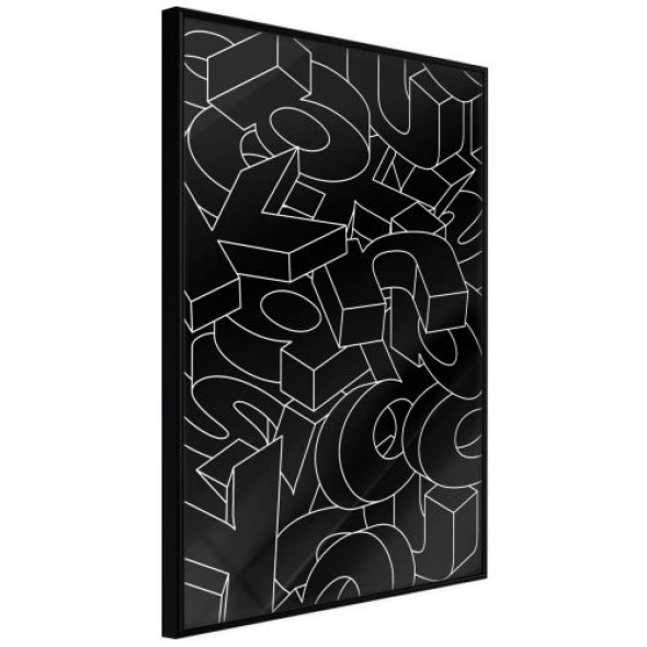 Plakat - Rozsypane litery