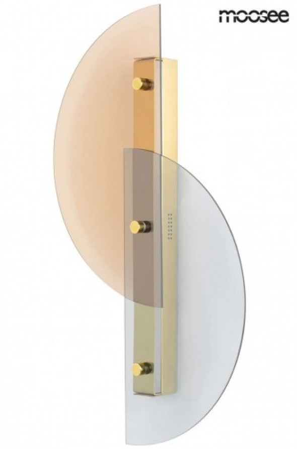 Abstrakcyjny szklany kinkiet Vitral kolorowe szkło