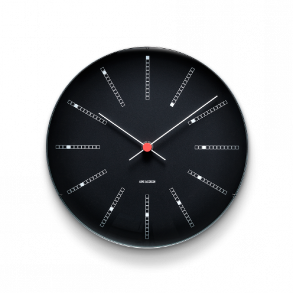 Arne Jacobsen Zegar ścienny Bankers Black