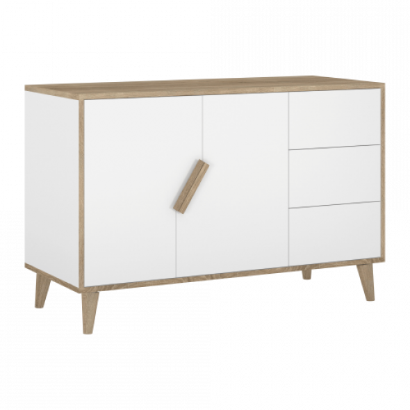 Biała skandynawska komoda dziecięca