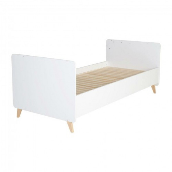 Białe łóżeczko dziecięce Quax Loft 200x90