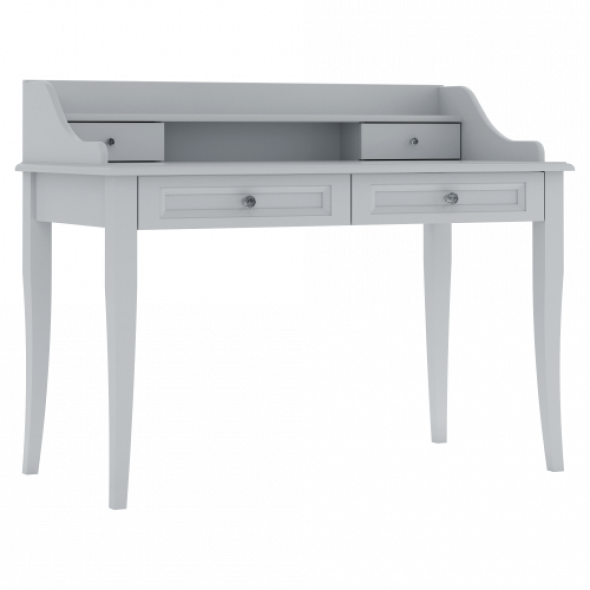 Biurko Glamour z nadstawką grafitowe