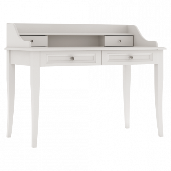 Biurko Glamour z nadstawką kość słoniowa