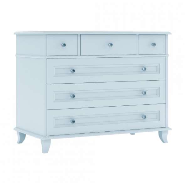 Błękitna komoda dziecięca Glamour