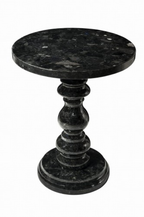 Czarny kamienny stolik granit Labradoryth