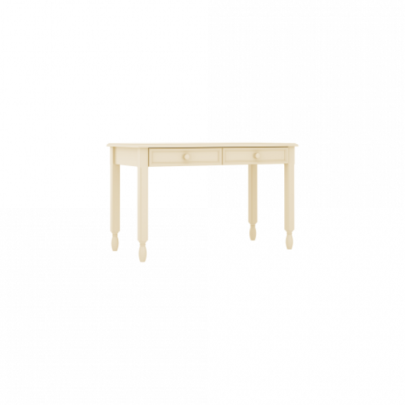 Eleganckie biurko z szufladami kremowe