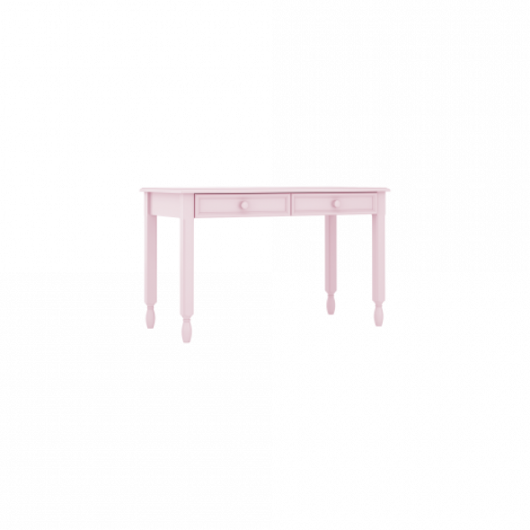 Eleganckie biurko z szufladami różowe