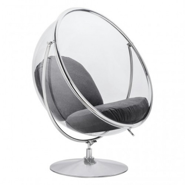 Fotel Bubble Stand 2 chrom tkanina