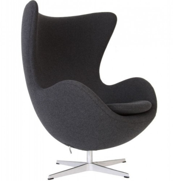 Fotel JAJO ciemno szary kaszmir - inspirowany proj. Egg Chair