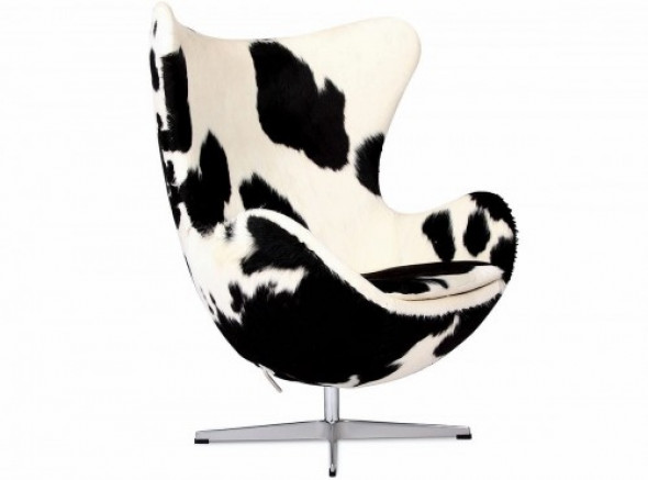 Fotel JAJO inspirowany proj. Egg Chair - skóra pony