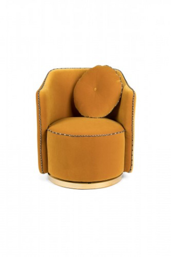 Fotel Sassy Granny musztardowy