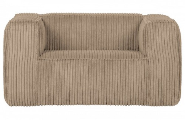 Fotel w sztruksowej tkaninie Bean travertin