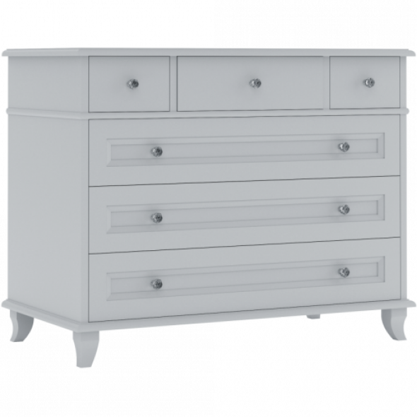 Grafitowa komoda dziecięca Glamour