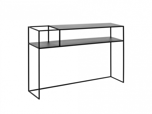 Konsola Senso Flower Metal czarna 120x25