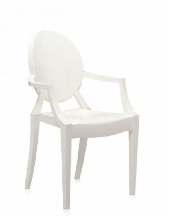 Krzesło Duch białe - inspiracja proj. Louis Ghost