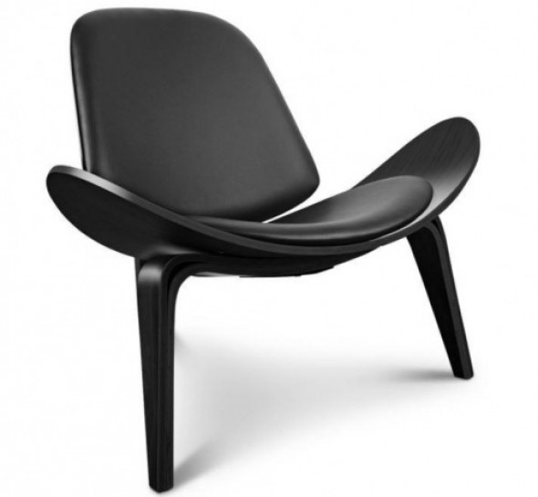 Krzesło inspirowane proj. Shell Chair - All Black