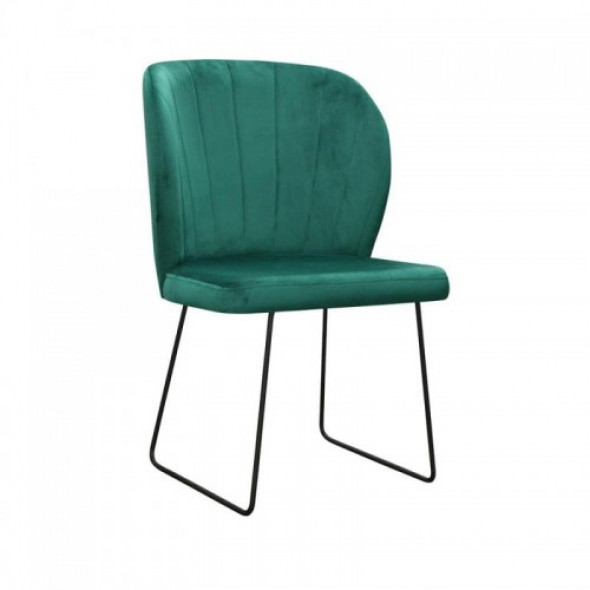 Krzesło jadalniane Puro na metalowych płozach Ski