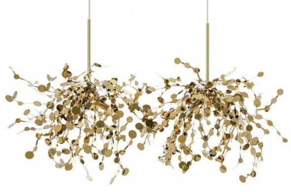 Lampa wisząca Monete złota podwójna