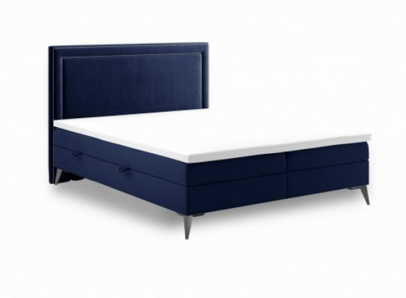 Łóżko Soho z pojemnikiem granatowe