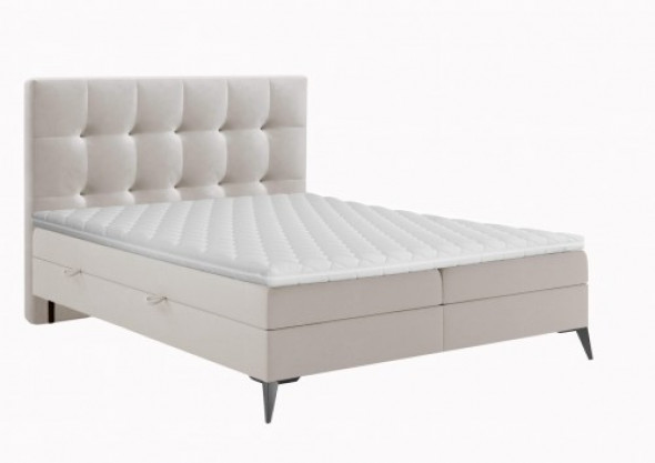 Łóżko Sutton z pojemnikiem beżowe