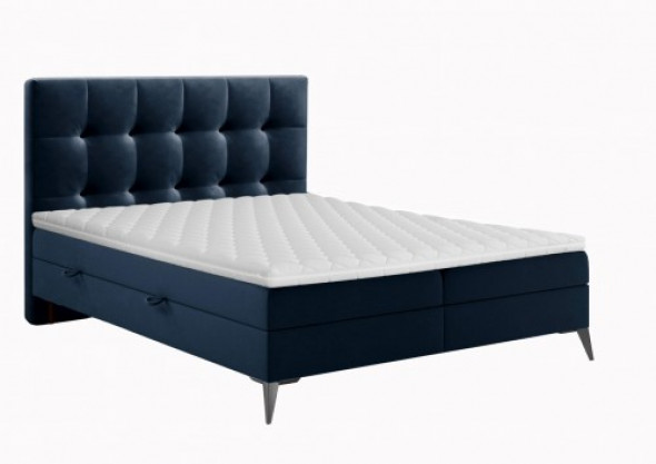Łóżko Sutton z pojemnikiem granatowe
