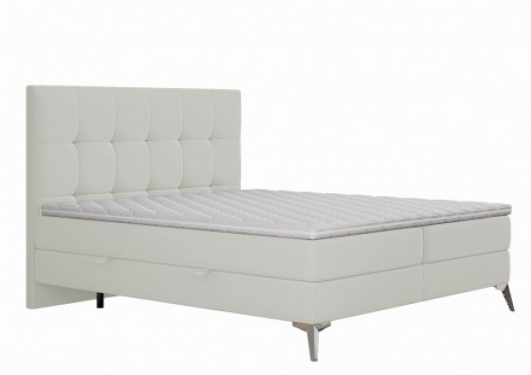 Łóżko Sutton z pojemnikiem jasnobeżowe