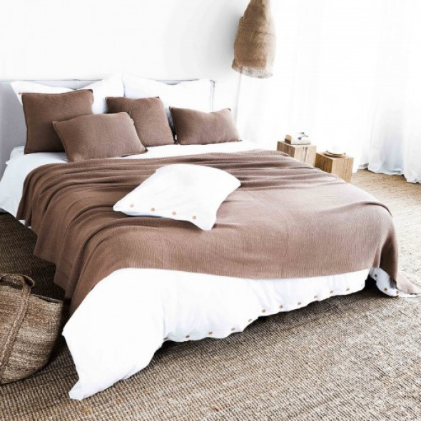 Narzuta Blisko Natury Karmelowa