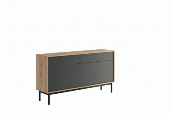 Nowoczesna komoda z antracytowym frontem 154