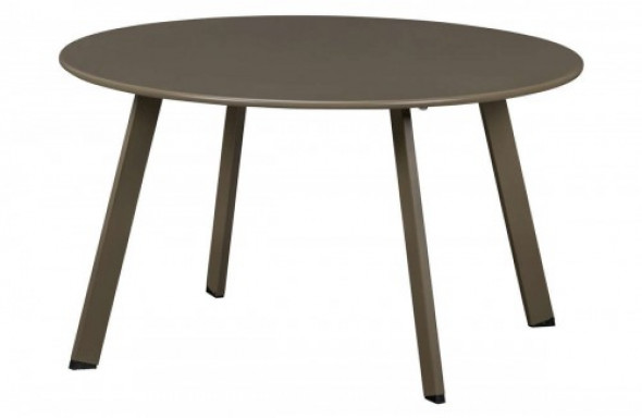 Oliwkowy metalowy stolik kawowy Fer 70cm Wood