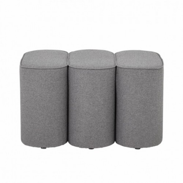 Oryginalne szare siedzisko pufa