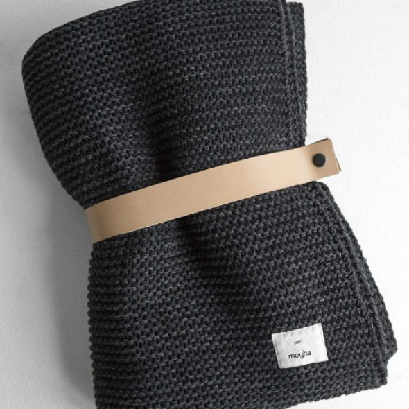 Pled przytulny antracytowy