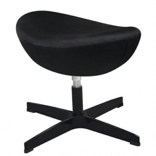 Podnóżek Egg Classic Velvet All Black